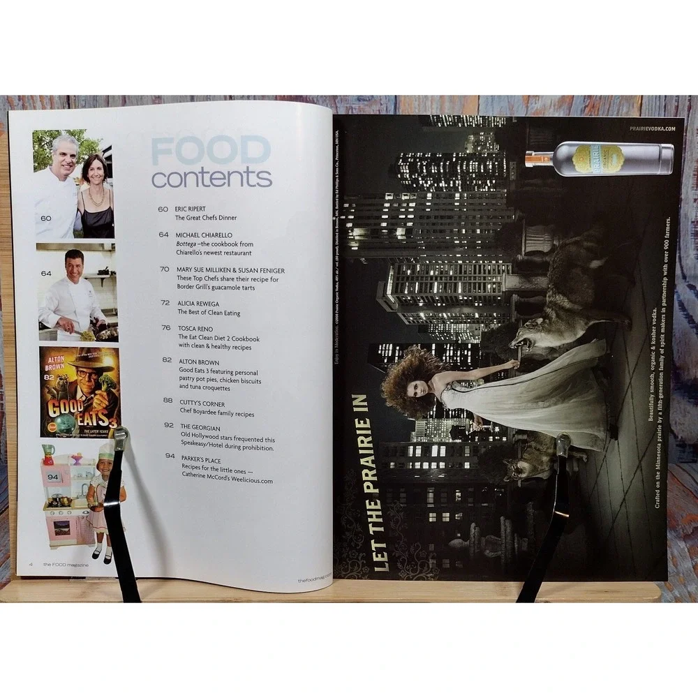 Food Magazine PREVIEW ISSUE Rocco, Alton Brown, Emeril, Michael Chiarello